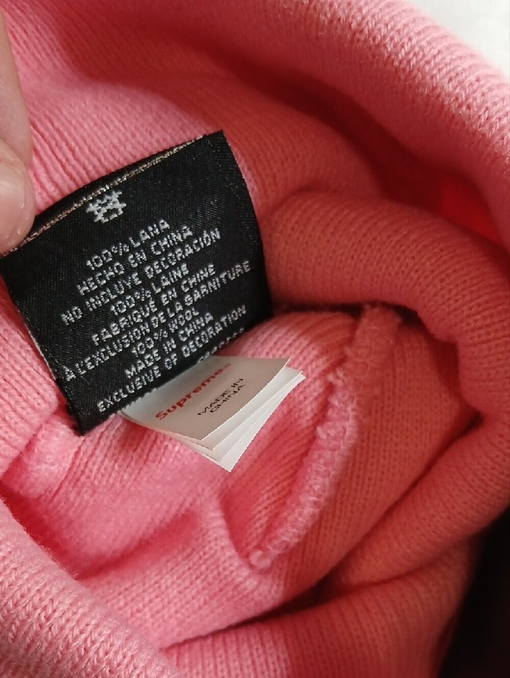 Supreme Pink Box Logo Cuffed Beanie - Picture 4 of 4